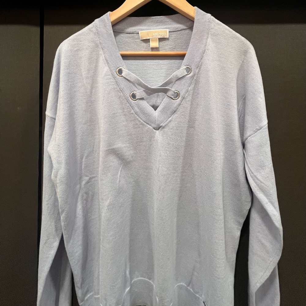 Michael Kors Soft Blue Knit Top